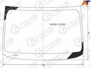6 299 р. Стекло лобовое Mitsubishi Delica D:3 11-19  Nissan e-NV200 14-  NV200 09- XYG NV200-V LFW/X  с доставкой в г. Майкоп. Увеличить фотографию 1