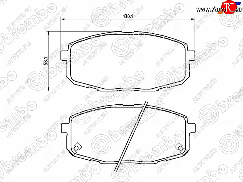 2 799 р. Колодки тормозные передние FL-FR SAT Hyundai I30 2 GD дорестайлинг, хэтчбэк 5 дв. (2011-2015)  с доставкой в г. Майкоп