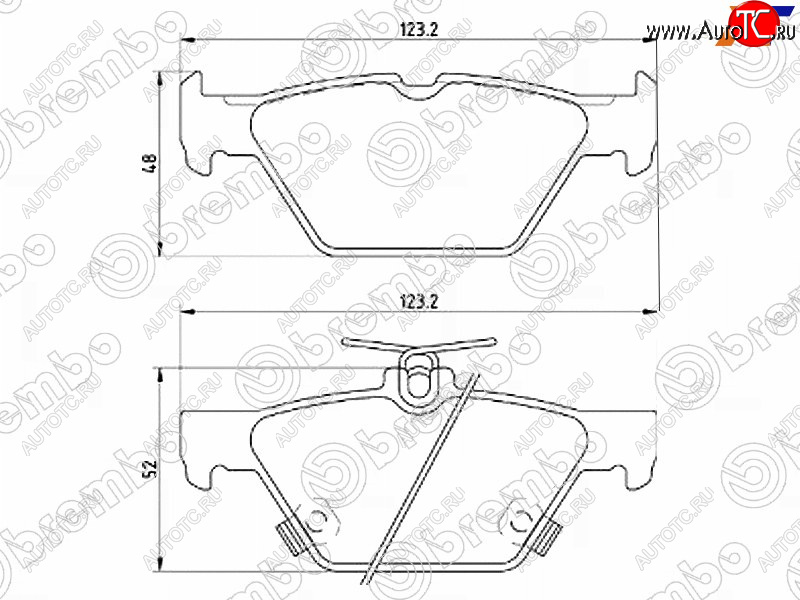3 889 р. Колодки тормозные задние RH-LH SAT Subaru Legacy BN/B15 рестайлинг седан (2017-2025)  с доставкой в г. Майкоп
