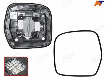 1 339 р. Полотно зеркала Toyota Land Cruiser (J100) 98-07 (Слева Обогрев) SAT ST-121-0121  с доставкой в г. Майкоп. Увеличить фотографию 1