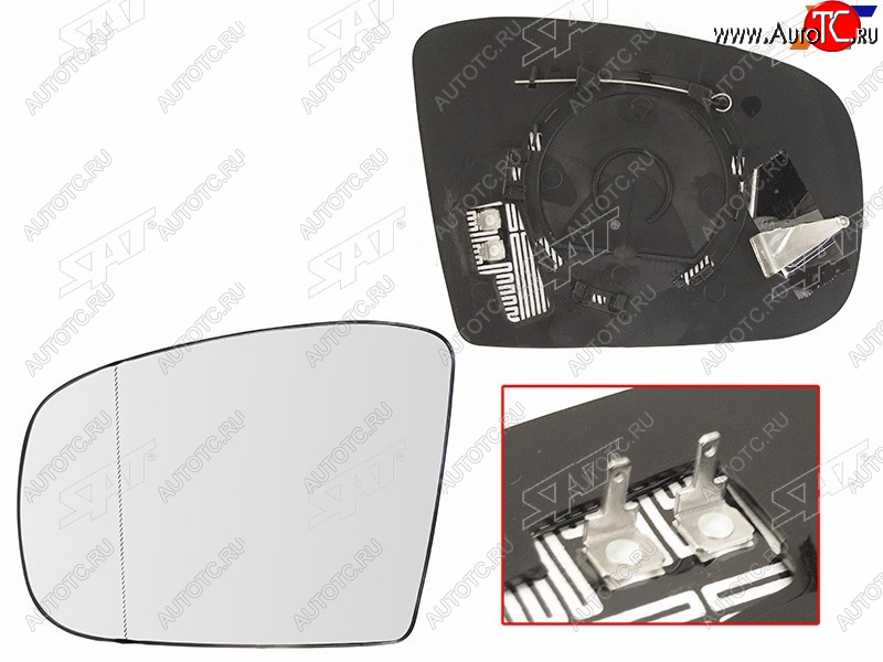 1 039 р. Полотно зеркала Mercedes-Benz M-Class 01-05  GL-Class 06-09  GLK-Class 08-12 (Слева Обогрев асфе SAT ST-121-0097  с доставкой в г. Майкоп