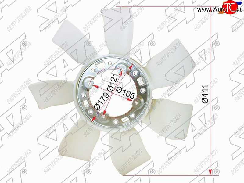 3 099 р. Крыльчатка вентилятора TOYOTA 1G-FE SAT ST-16361-70040  с доставкой в г. Майкоп