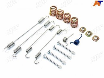 539 р. Комплект монтажный барабанных тормозных колодок NISSAN ALMERA G15RA SAT ST-44090-00QAD, st4409000qad SAT ST-44090-00QAD  с доставкой в г. Майкоп. Увеличить фотографию 1