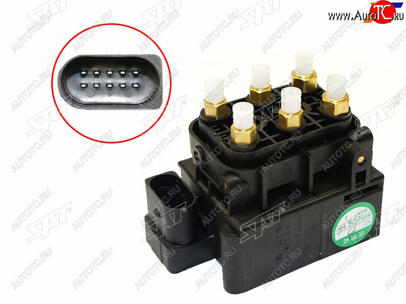 10 599 р. Блок клапанов пневмоподвески AUDI A6 11-18A8 10-A7 10- SAT ST-4H0616013  с доставкой в г. Майкоп