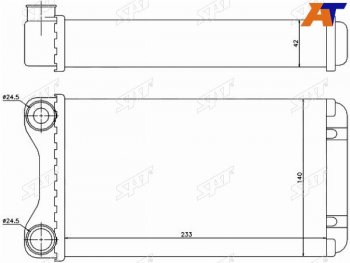 1 899 р. Радиатор отопителя салона  AUDI A4S4 00-09SEAT EXEO 09- SAT ST-AU26-395-0  с доставкой в г. Майкоп. Увеличить фотографию 1
