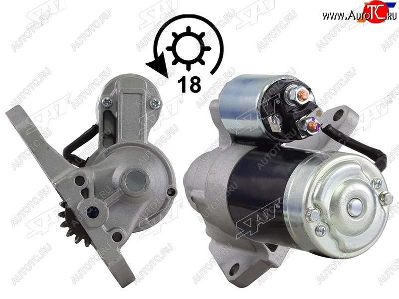8 599 р. Стартер Ford Probe 93-97  Mazda 323 94-00  626 92-97  Capella 97-02  Eunos 800 93-97 (1,7 kW Z= SAT ST-GY01-18-400B  с доставкой в г. Майкоп