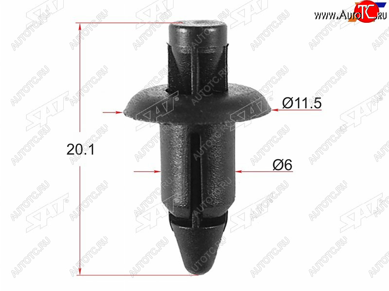 91 р. Клипса MITSUBISHINISSAN (1 шт.) SAT ST-KJ-660  с доставкой в г. Майкоп