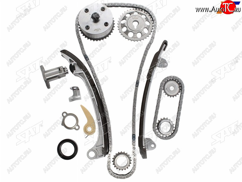 9 299 р. Комплект ГРМ TOYOTA 1AZ-FE2AZ-FE (VVT GEAR) 01- SAT TK-TY123-CD  с доставкой в г. Майкоп