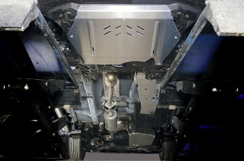 Защиты комплект (картер, кпп, бак и задний редуктор) ТСС Тюнинг Haval M6 (2021-2025) (алюминий 4 мм)