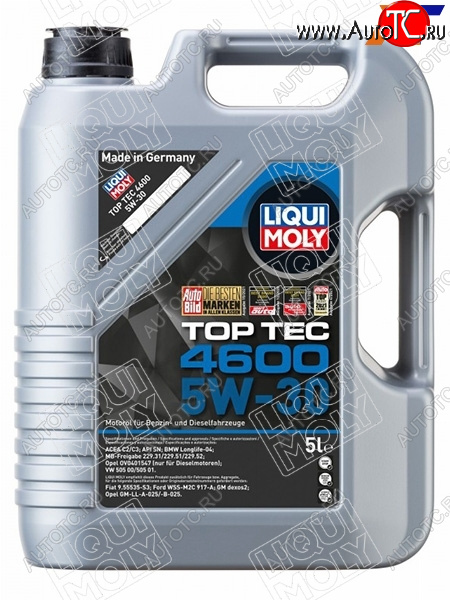 7 999 р. Масло моторное LIQUI MOLY Top Tec 4600 5W-30 SNC2C3 5л                                             LIQUI MOLY 2316  с доставкой в г. Майкоп