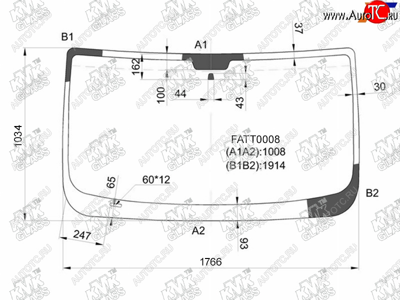 5 999 р. Стекло лобовое PEUGEOT BOXER IIFIAT DUCATO IICITROEN JUMPER II 06-                                 KMK FATT0008  с доставкой в г. Майкоп