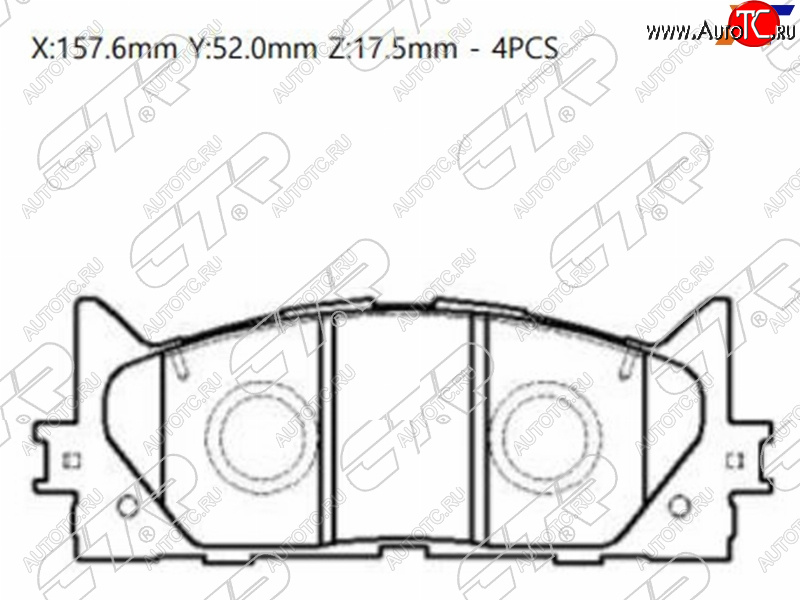 2 389 р. Колодки тормозные передние FL-FR SAT Toyota Camry XV50 дорестайлинг (2011-2014)  с доставкой в г. Майкоп