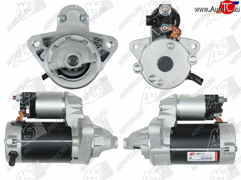 16 599 р. Стартер Toyota Hiace 04-13  Hilux 04-11  Land Cruiser Prado (J120) 02-09  Fortuner 04-11 (1,6 kW AS-PL S6311S  с доставкой в г. Майкоп