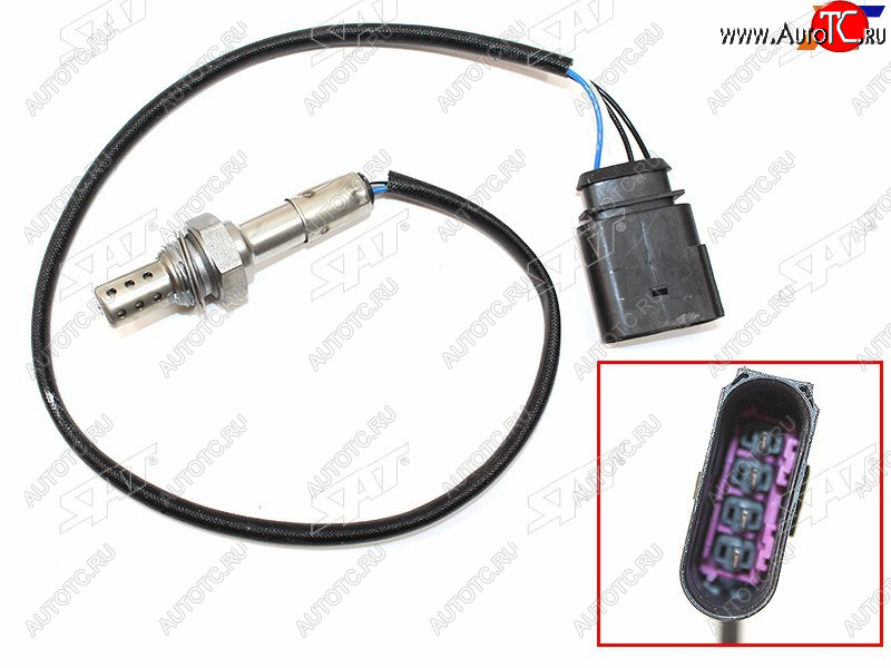2 349 р. Датчик кислородный VAG OCTAVIA 97-10FABIA 99-07CADDY 95-04GOLF 97-05 SAT ST-06A906262  с доставкой в г. Майкоп