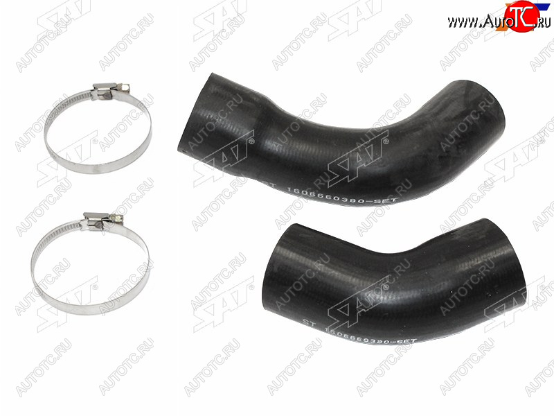1 799 р. Комплект патрубов интеркулера левый CITROEN JUMPERFIAT DUCATOPEUGEOT BOXER 06-н.в.2,2D SAT ST-1606660380-SET  с доставкой в г. Майкоп