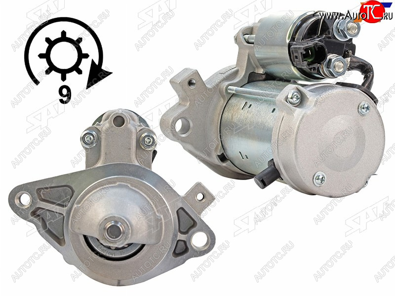5 249 р. Стартер Toyota Vitz 05-10  Belta 05-12  Yaris 05-20 (1 kW Z=9)                                    SAT ST-28100-40140  с доставкой в г. Майкоп