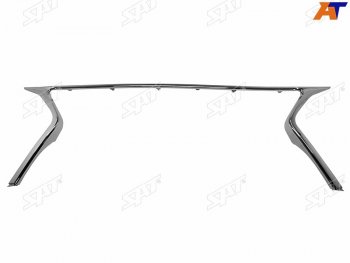 8 999 р. Молдинг решетки радиатора SAT Lexus RX270 AL10 рестайлинг (2012-2015) (хром)  с доставкой в г. Майкоп. Увеличить фотографию 2
