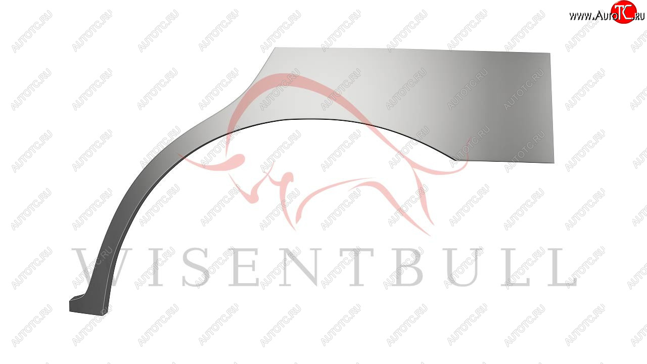 2 189 р. Левая задняя ремонтная арка (внешняя) Wisentbull  Peugeot 406  8E,F (1995-2004) универсал дорестайлинг, универсал рестайлинг  с доставкой в г. Майкоп