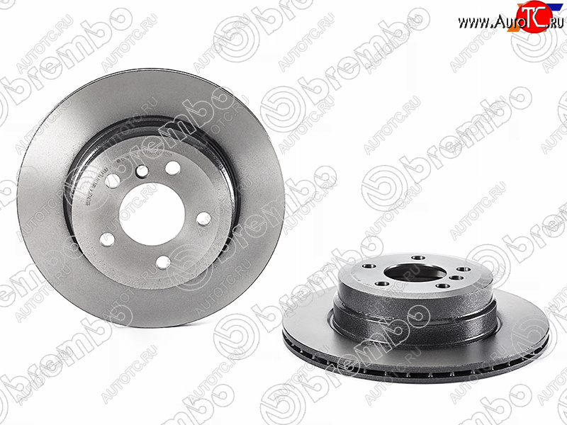 7 749 р. Диск тормозной задний Ø290mm BREMBO  BMW X5 E70 рестайлинг (2010-2013)  с доставкой в г. Майкоп