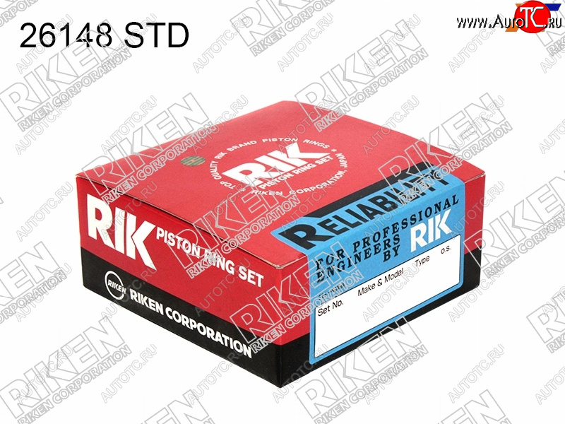 2 359 р. Кольца поршневые (комплект) STD G1516A G15B RIKEN Suzuki Swift ZC дорестайлинг, хэтчбэк 5 дв. (2003-2008)  с доставкой в г. Майкоп