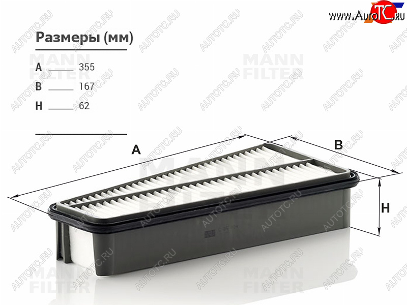 2 099 р. Фильтр воздушный MANN  Toyota 4Runner  N210 - Land Cruiser Prado  J120  с доставкой в г. Майкоп