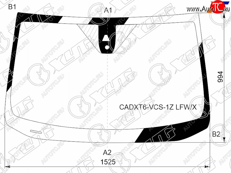 10 649 р. Стекло лобовое (Камера Датчик дождя) Cadillac XT6 19-22 XYG CADXT6-VCS-1Z LFW/X  с доставкой в г. Майкоп