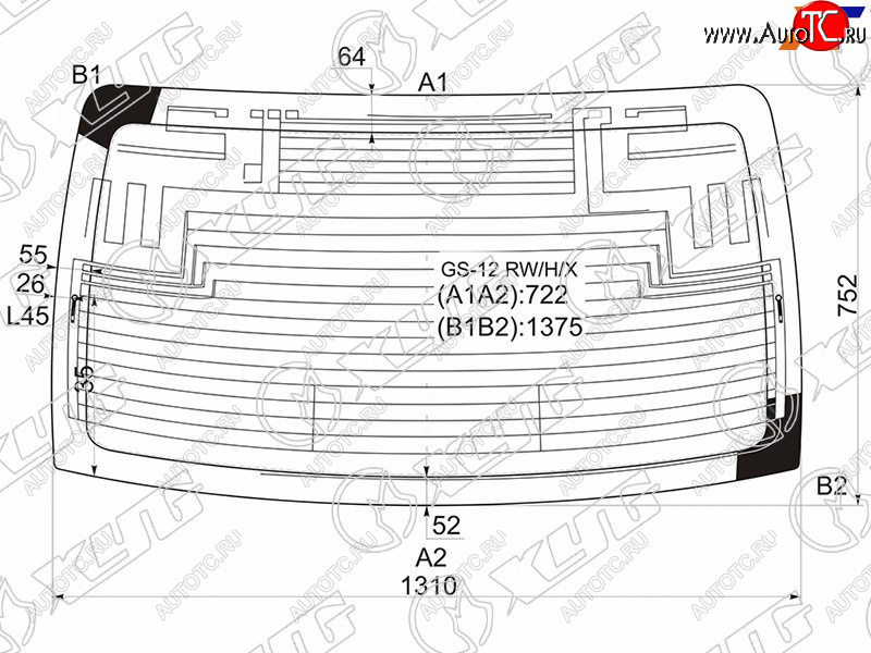 14 999 р. Стекло заднее (Цвет зеленый Обогрев Антенна) Lexus GS 11-20  GS F 15- XYG GS-12 RW/H/X  с доставкой в г. Майкоп
