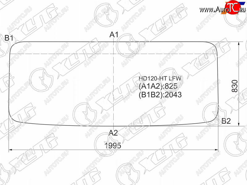 10 549 р. Стекло лобовое Hyundai HD120 97-18  HD170 97-18  HD250 97-18  HD270 97-18 XYG HD120-HT LFW  с доставкой в г. Майкоп