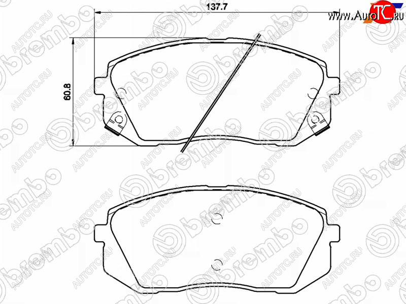 4 199 р. Колодки тормозные передние FL-FR SAT Hyundai IX35 NU дорестайлинг (2017-2020)  с доставкой в г. Майкоп