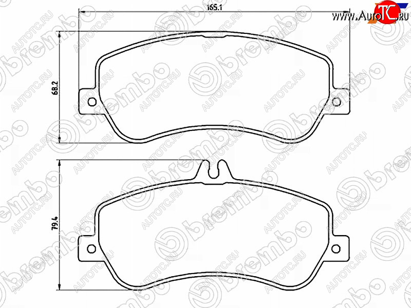 5 599 р. Колодки тормозные передние FL-FR SAT Mercedes-Benz GLK class X204 рестайлинг (2012-2015)  с доставкой в г. Майкоп