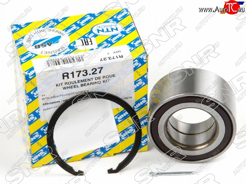 4 649 р. Подшипник передней ступицы MMC LANCER X/OUTLANDER XL/DODGE CALIBER 06-/CHRYSLER SEBRING 07- (ремком. SNR R17327, r17327 SNR R17327  с доставкой в г. Майкоп
