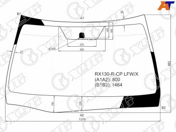 8 249 р. Стекло лобовое Toyota Mark X 09-19 XYG RX130-R-CP LFW/X  с доставкой в г. Майкоп. Увеличить фотографию 1