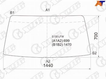 7 299 р. Стекло лобовое Mazda Bongo 90-99  Nissan Vanette 94-99  Vanette Serena 91-94 XYG S135 LFW  с доставкой в г. Майкоп. Увеличить фотографию 1