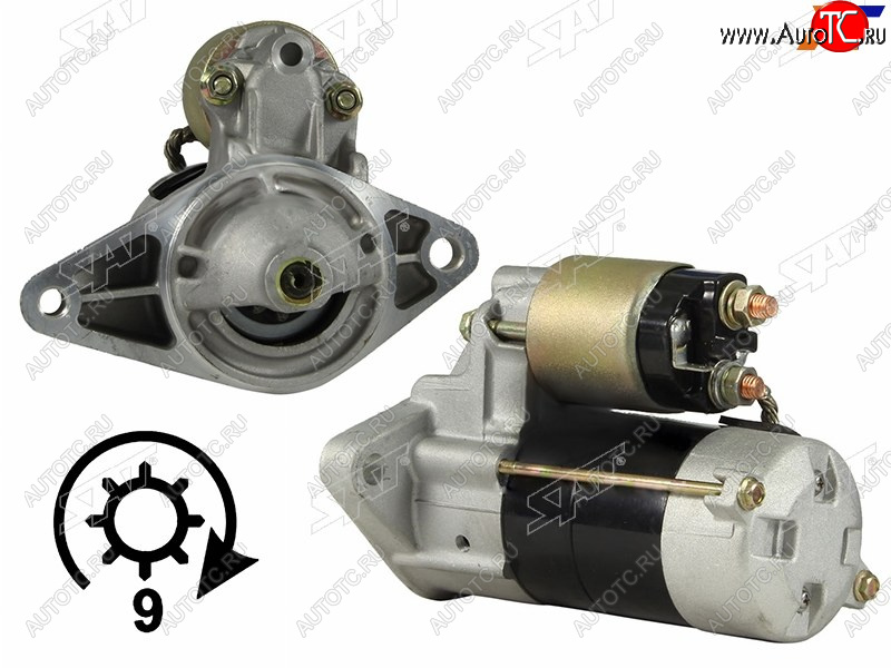 7 299 р. Стартер Toyota Caldina (T190,T210) 92-02  Corolla (E90,E100,E110) 87-02  Carina (T170,T190,T210) 8 SAT ST-28100-16070N  с доставкой в г. Майкоп