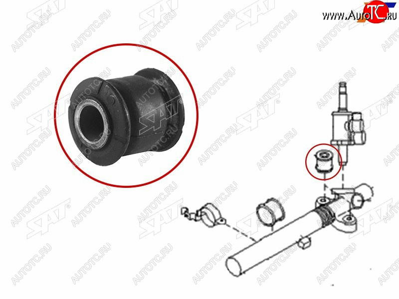 161 р. Втулка рулевой рейки Subaru Forester 07-13  Impreza 07-12  Legacy 09-15  Outback 09-15 SAT ST-34112-AG00A-9E  с доставкой в г. Майкоп