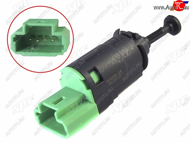 399 р. Датчик включения стоп-сигнала CITROEN Berlingo IIC2-C5PEUGEOT 1007207307308407607Partner 08- SAT ST-4534.65  с доставкой в г. Майкоп