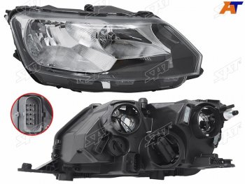 Фара правая SAT Skoda Rapid ( NH3,  NH1) (2012-2020) дорестайлинг лифтбэк, хэтчбэк дорестайлинг, хэтчбэк рестайлинг, рестайлинг лифтбэк