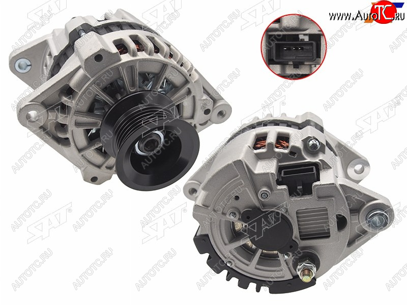 10 499 р. Генератор DAEWOO ESPERO 95-99NEXIA 1.5 95-99 A15G15MF 12V 80A(квадратная фишка) SAT ST-85-0078  с доставкой в г. Майкоп