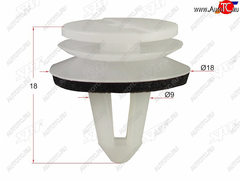 225 р. Клипса обшивки двери VAG (1 шт.) SAT ST-M11280  с доставкой в г. Майкоп