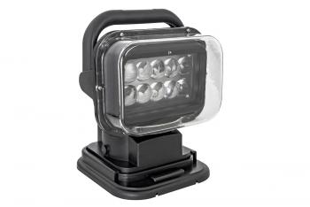 8 029 р. Фара-искатель 12V 50W LED с дистанционным управлением, черный (200х240х200мм) China ch001-bl  с доставкой в г. Майкоп. Увеличить фотографию 4
