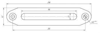 2 699 р. Клюз для лебёдки алюминиевый под синтетический трос RUNVA afl001  с доставкой в г. Майкоп. Увеличить фотографию 2