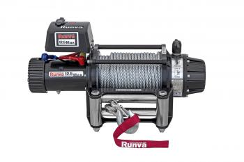 82 839 р. Лебёдка автомобильная электрическая 12V Runva 12500 lbs 5670 кг MAX влагозащищенная, стальной трос RUNVA ewb12500maxs  с доставкой в г. Майкоп. Увеличить фотографию 8