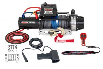 86 929 р. Лебёдка автомобильная электрическая 12V Runva 9500 lbs 4350 кг MAX влагозащищенная, синтетический трос RUNVA ewb9500maxssr  с доставкой в г. Майкоп. Увеличить фотографию 7