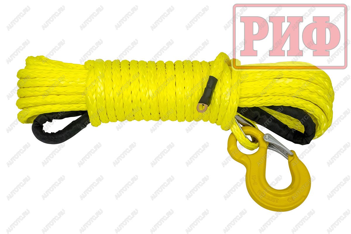 9 249 р. Трос для лебёдки синтетический РИФ 12 мм23 м (готовый) РИФ rope12mm23m  с доставкой в г. Майкоп