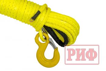9 249 р. Трос для лебёдки синтетический РИФ 12 мм23 м (готовый) РИФ rope12mm23m  с доставкой в г. Майкоп. Увеличить фотографию 2