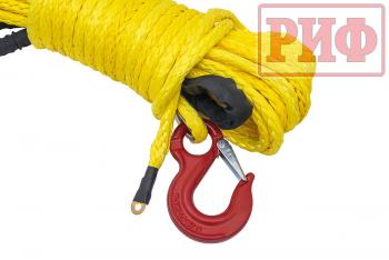 10 729 р. Трос для лебёдки синтетический РИФ 13 мм23 м (готовый) РИФ rope13mm23m  с доставкой в г. Майкоп. Увеличить фотографию 2