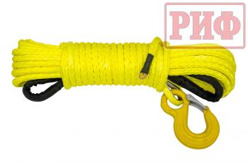 11 669 р. Трос для лебёдки синтетический РИФ 14 мм22 м (готовый) РИФ rope14mm22m  с доставкой в г. Майкоп. Увеличить фотографию 1