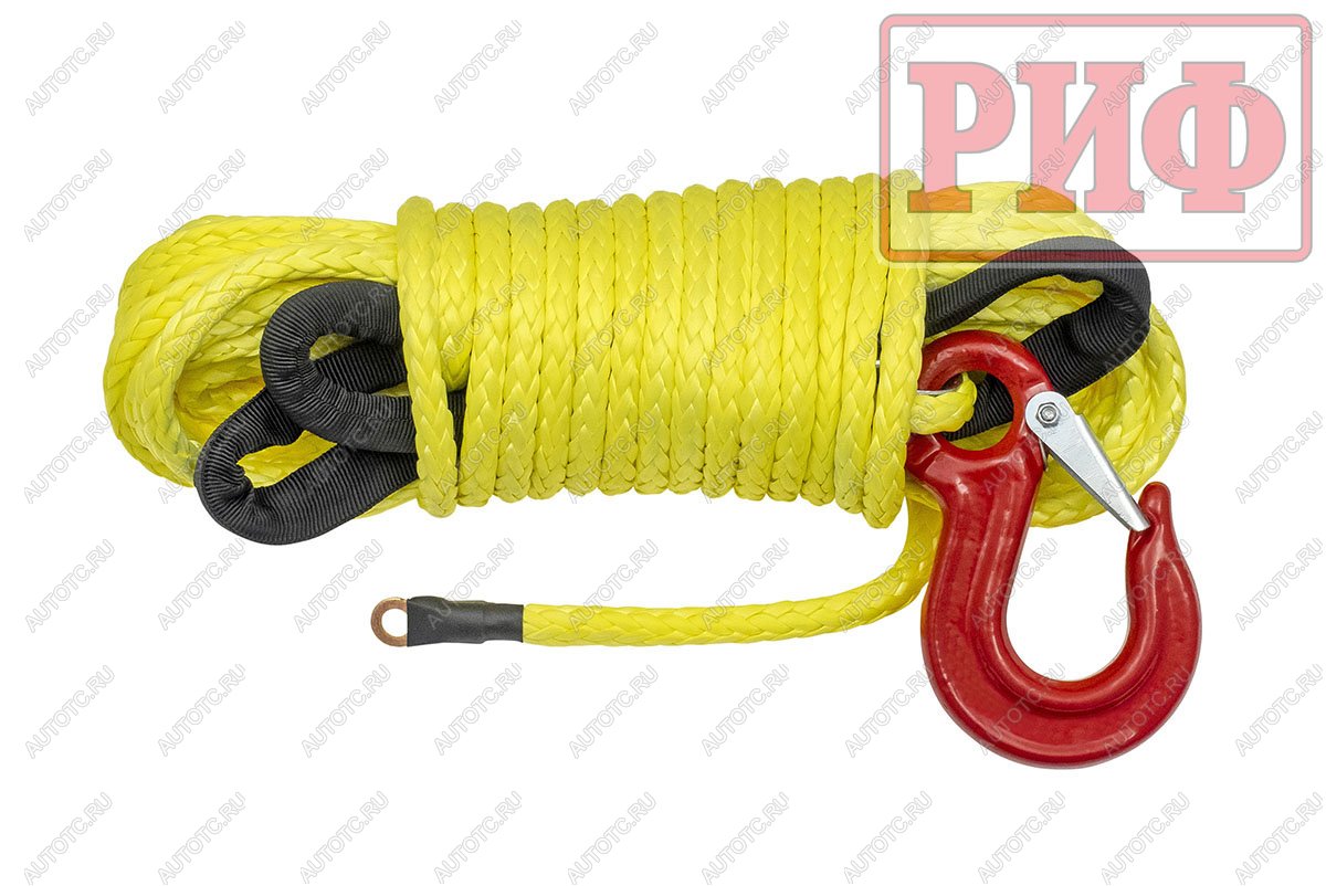 1 759 р. Трос для лебёдки синтетический РИФ 6 мм15 м (готовый) РИФ rope6mm15m  с доставкой в г. Майкоп