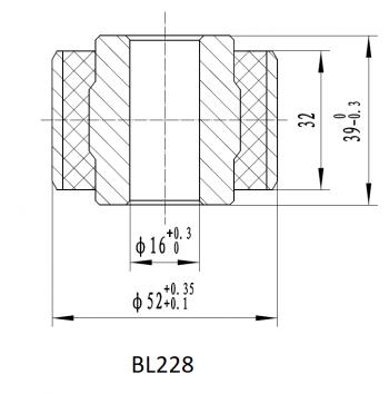 1 519 р. Втулка амортизатора РИФ (с маркировкой 1 ) SA228 нижняя РИФ bl228  с доставкой в г. Майкоп. Увеличить фотографию 2