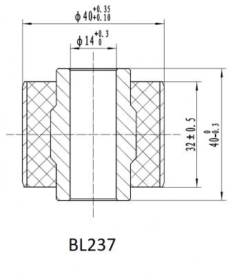 1 329 р. Втулка амортизатора РИФ SA237 (с маркировкой 1) нижняя РИФ bl237  с доставкой в г. Майкоп. Увеличить фотографию 2